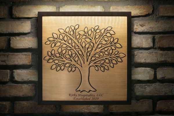 Personalized Tree of Life copper tile