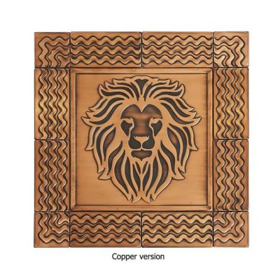 Dignified lion copper version