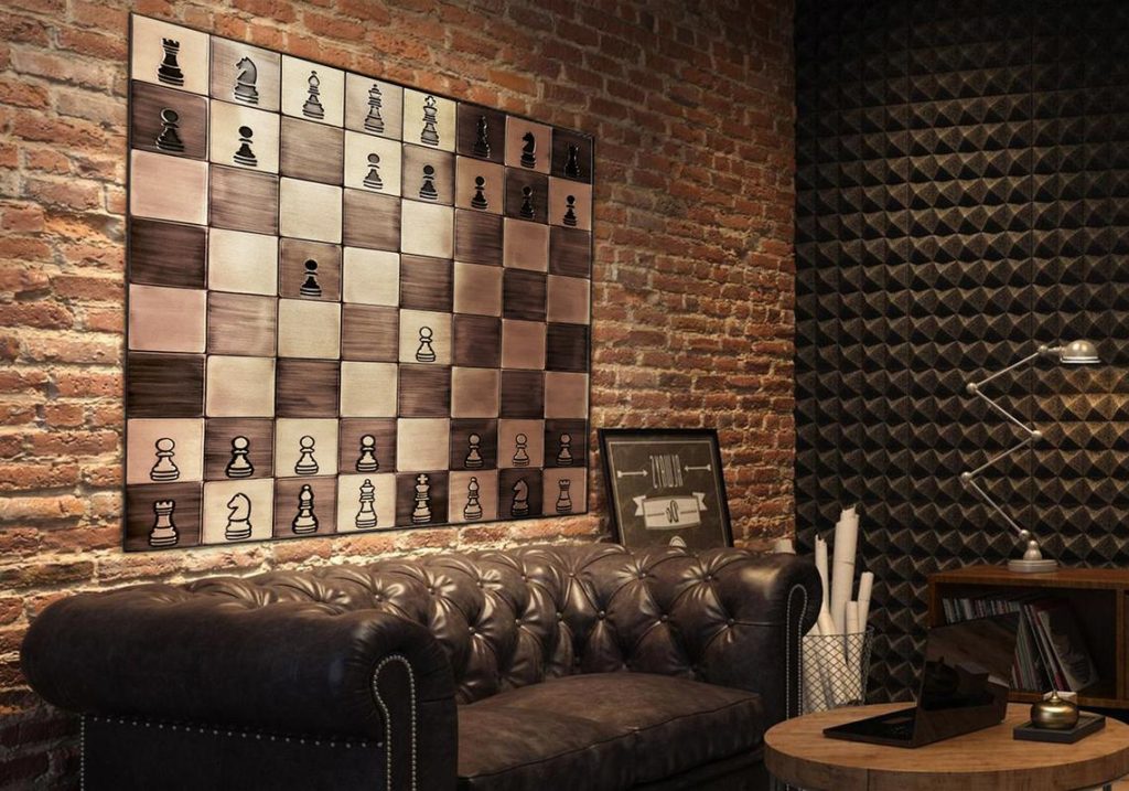 64 Chess copper tiles