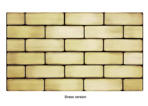 24 handmade brass tiles