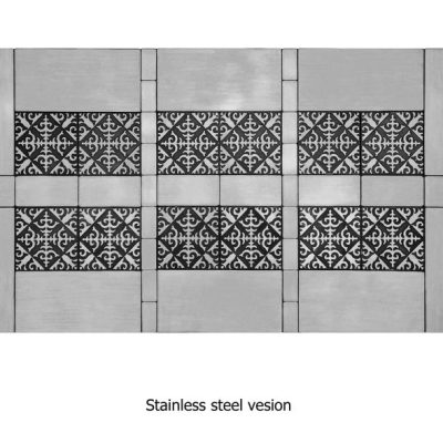 set of 48 stainless steel tiles