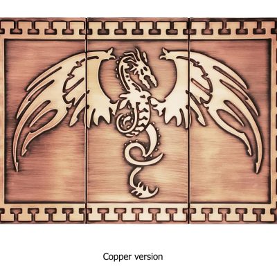 dragon on 3 copper tiles