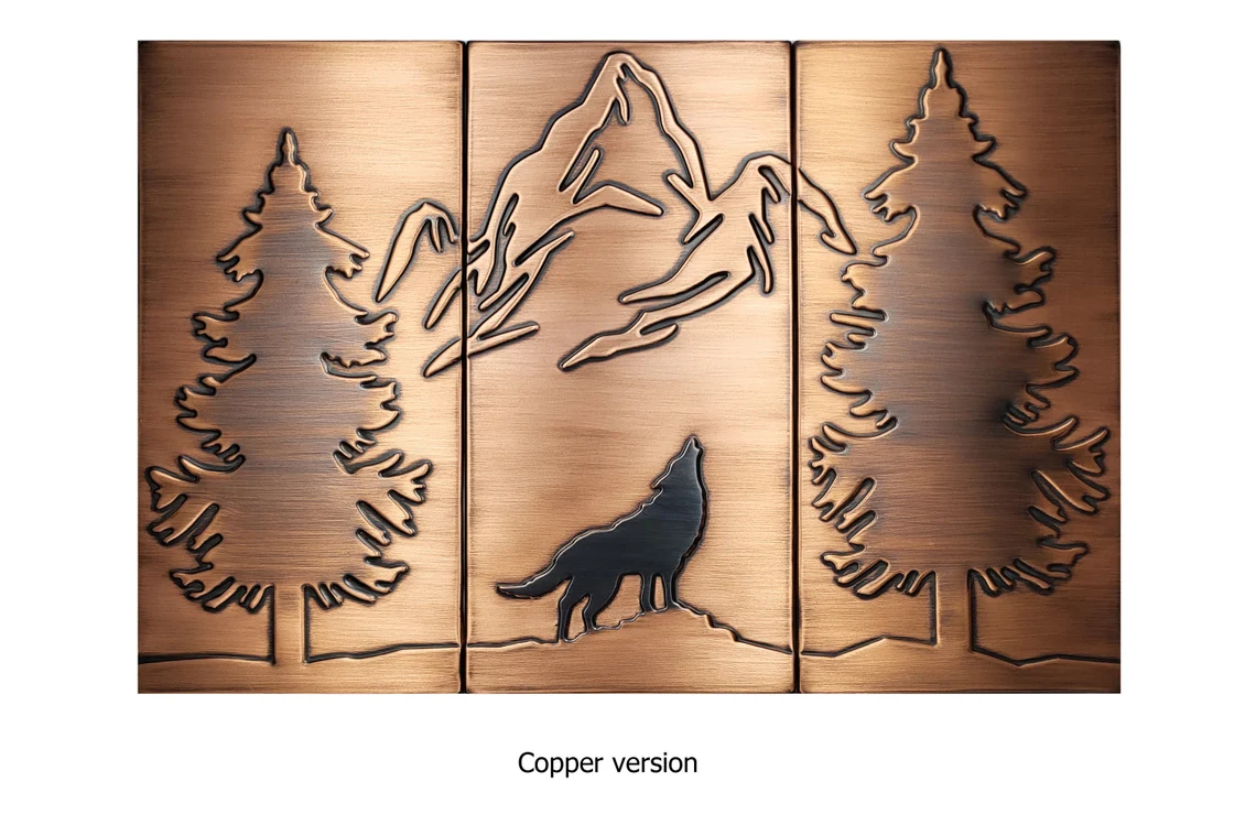 Wolf-mountains copper backsplash