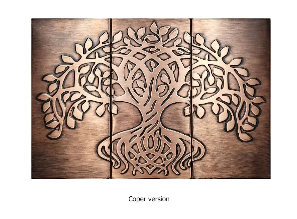 Celtic tree of life copper